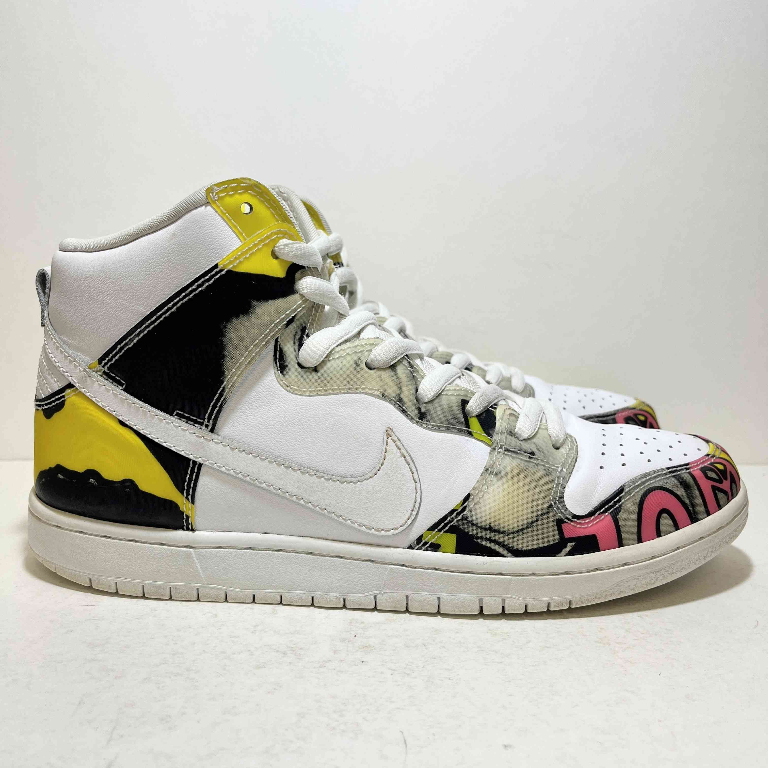 【US10】 NIKE SB DUNK HIGH PRM DLS SB QS DE LA SOUL 748751-177 【USED】 箱無