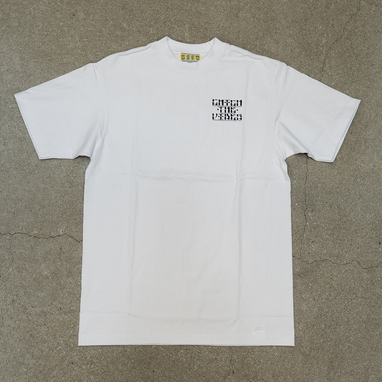 CATCH THE VIBES LOGO TEE White M