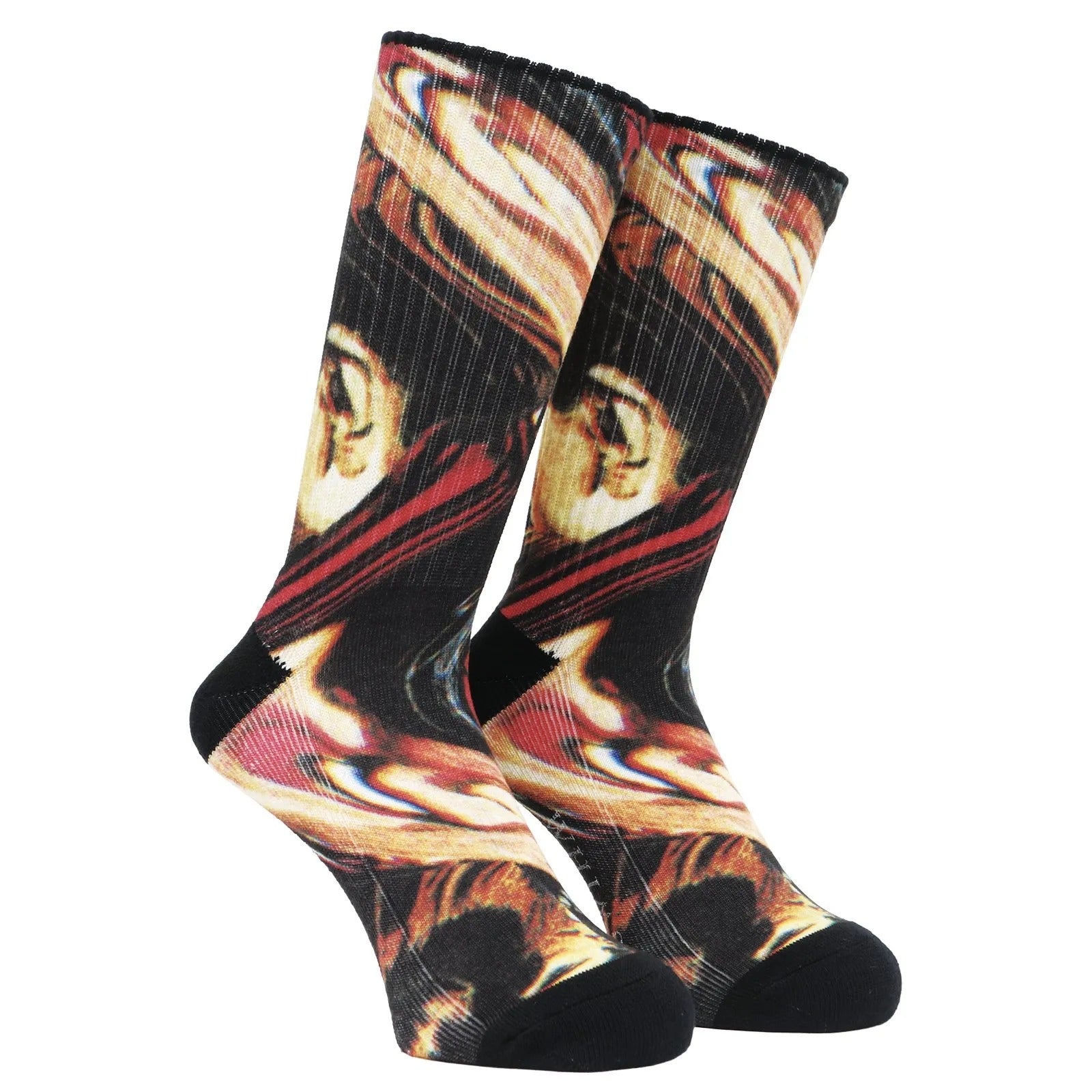 Whimsy PRINTED COLLAGE SOCKS 1