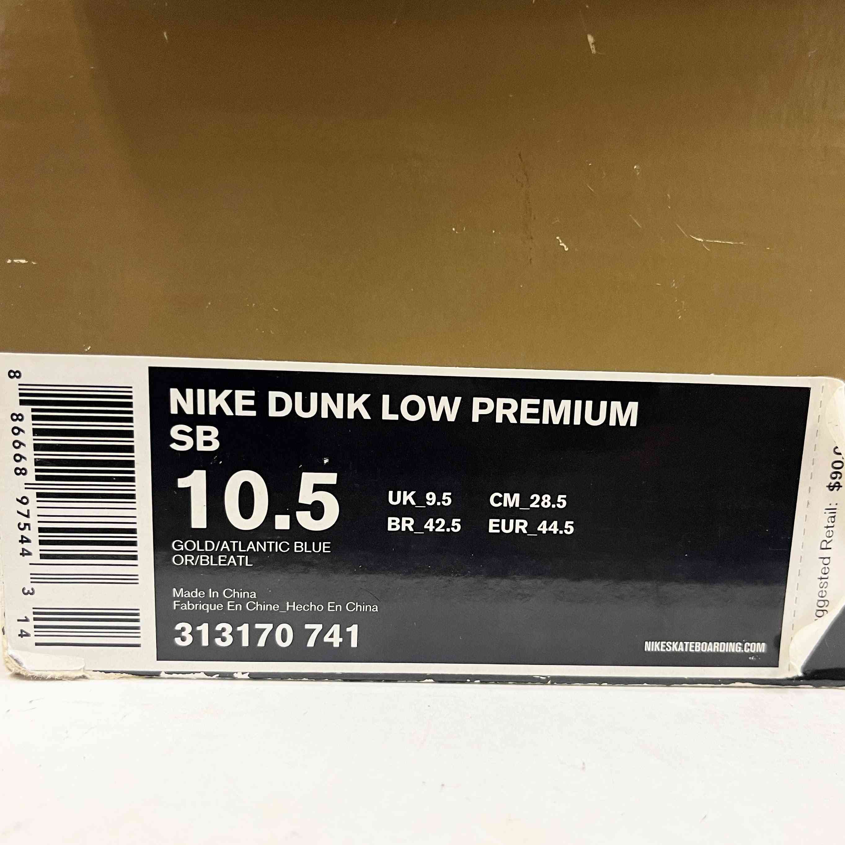 【US10.5】 NIKE DUNK LOW PREMIUM newcastle 313170-741 【USED】