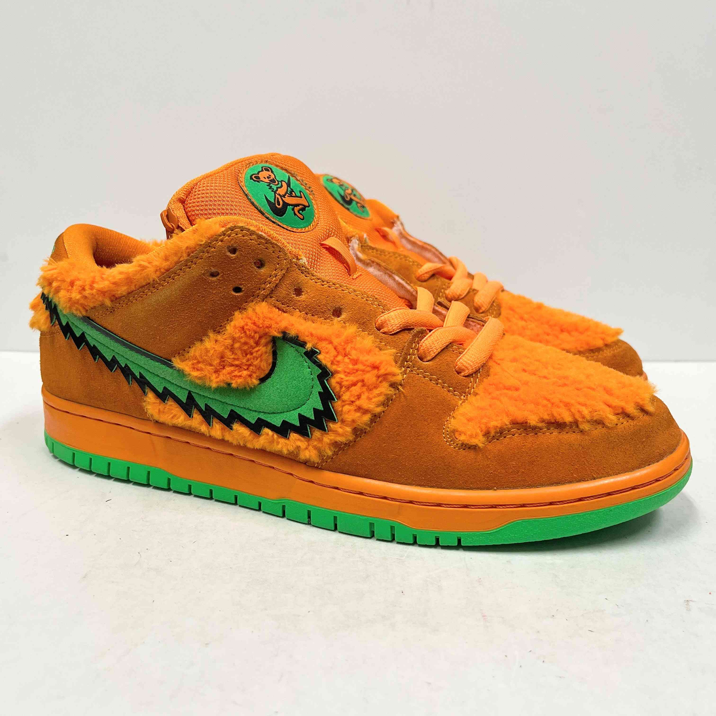 【US10】 NIKE SB SB DUNK LOW PRO QS orange bear CJ5378-800 【USED】
