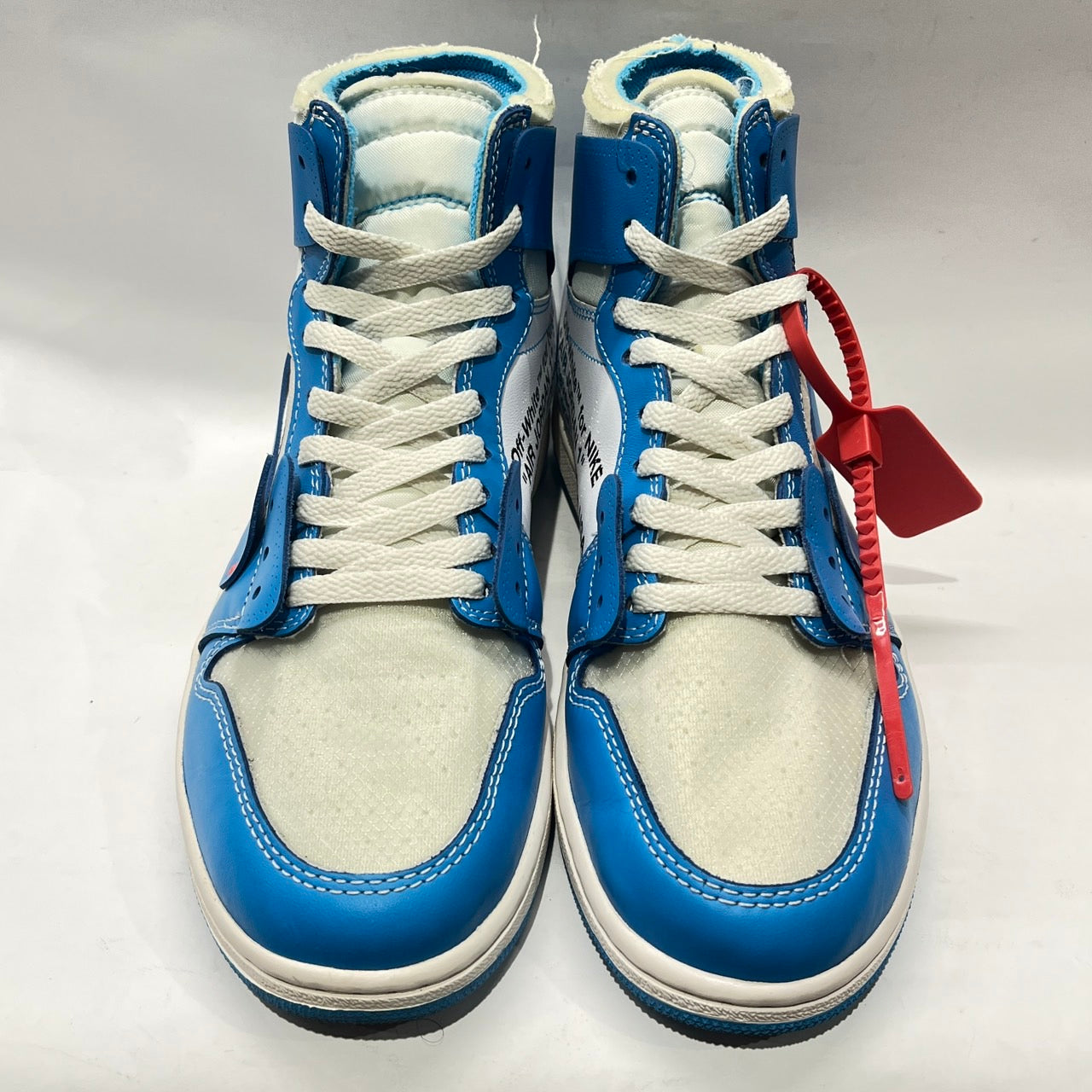 【US9】 NIKE AIR JORDAN 1 X OFF WHITE NRG UNC AQ0818-148 【USED】
