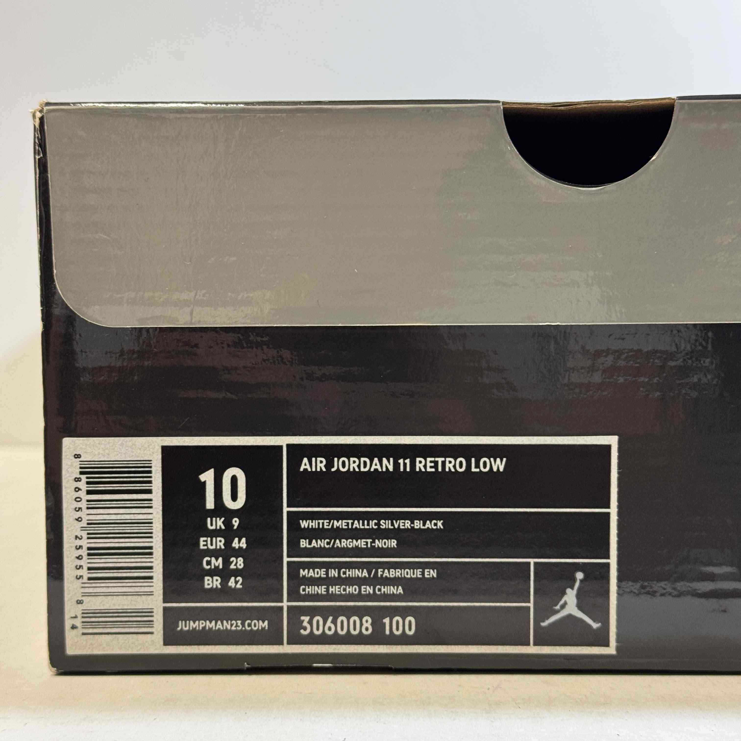 【US10】 AIR JORDAN 11 RETRO LOW 306008-100 【DS】