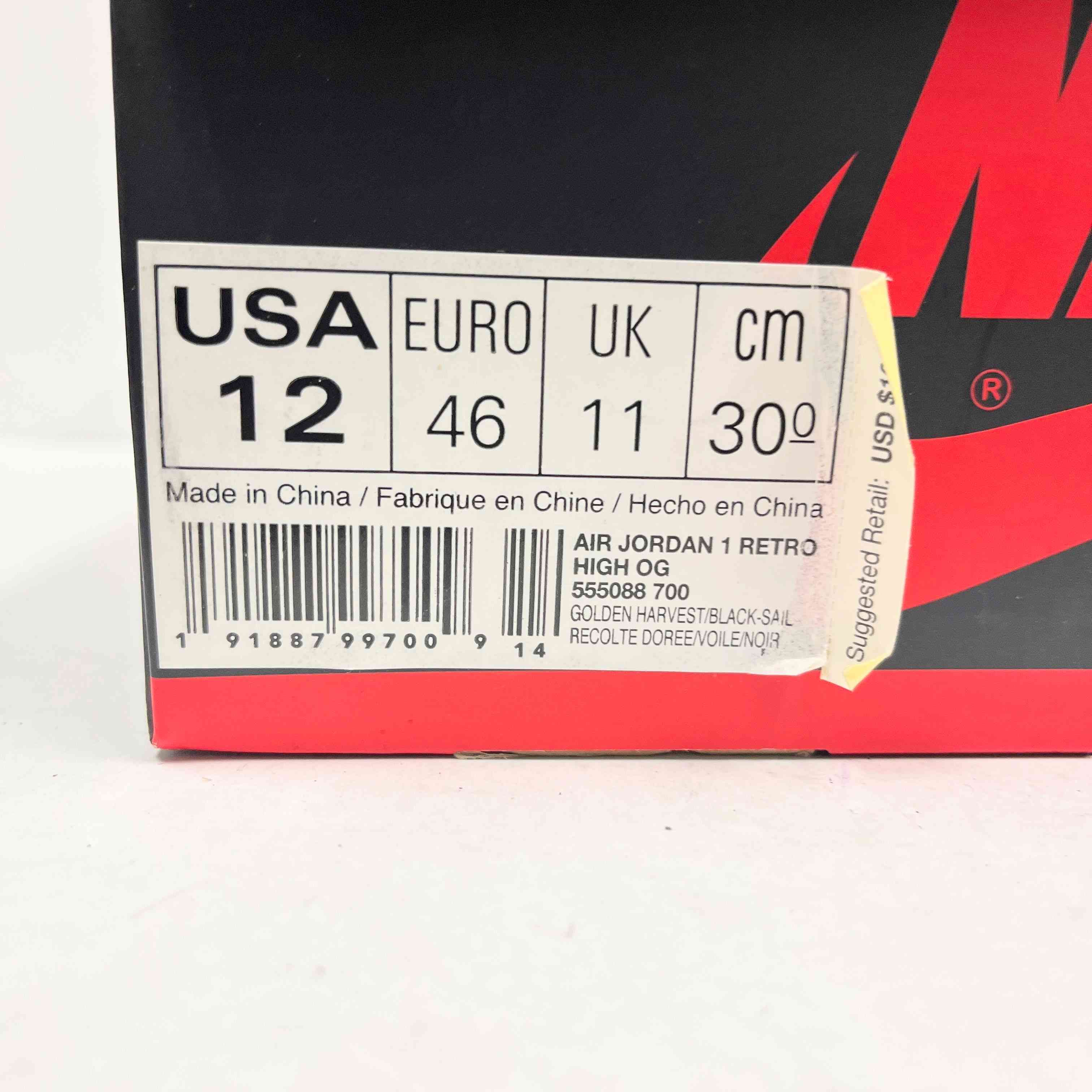 【US12】 AIR JORDAN 1 RETRO HIGH OG ROOKIE OF THE YEAR 555088-700 【USED】