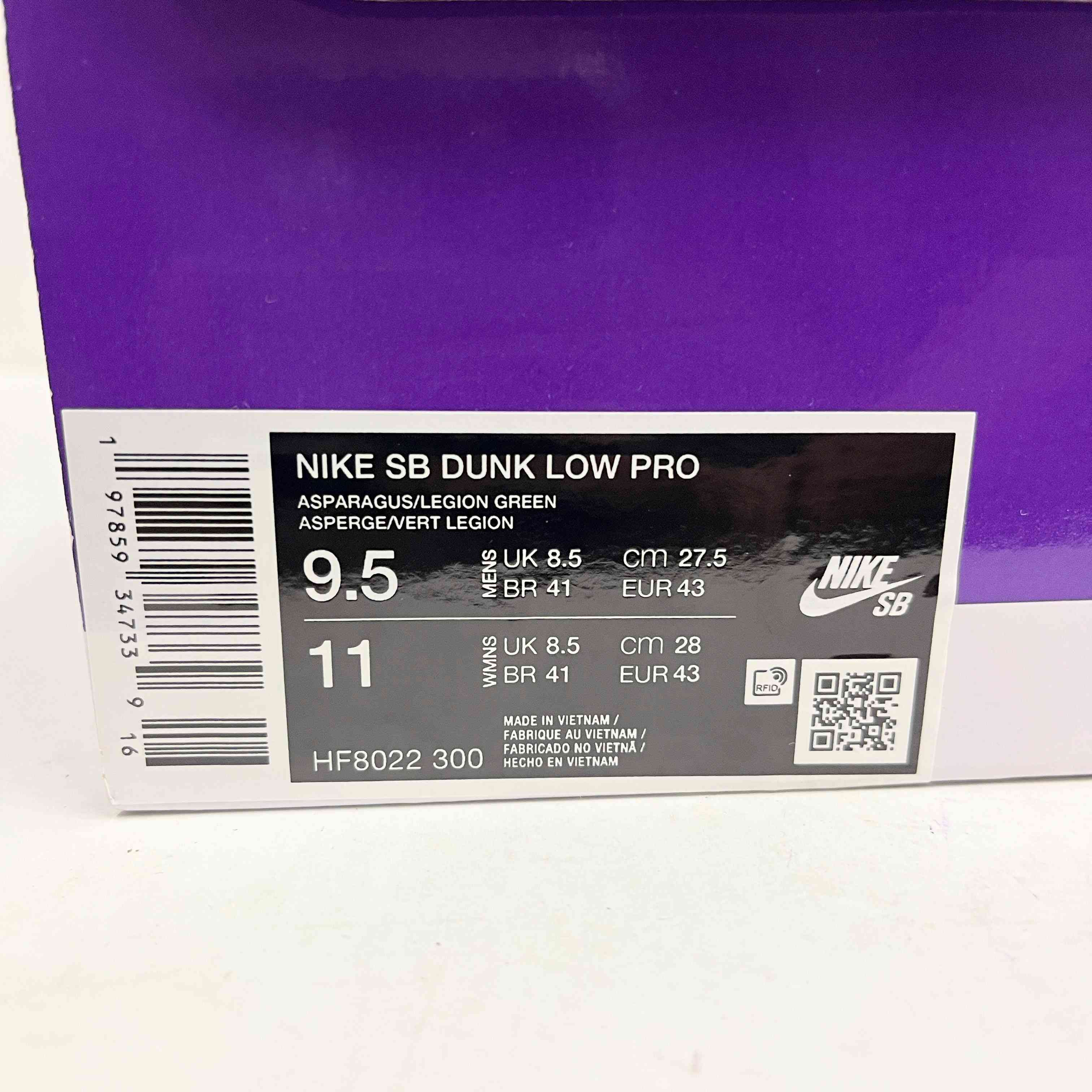 【US9.5】 NIKE SB SB DUNK LOW PRO YUTO HORIGOME HF8022-300 【USED】