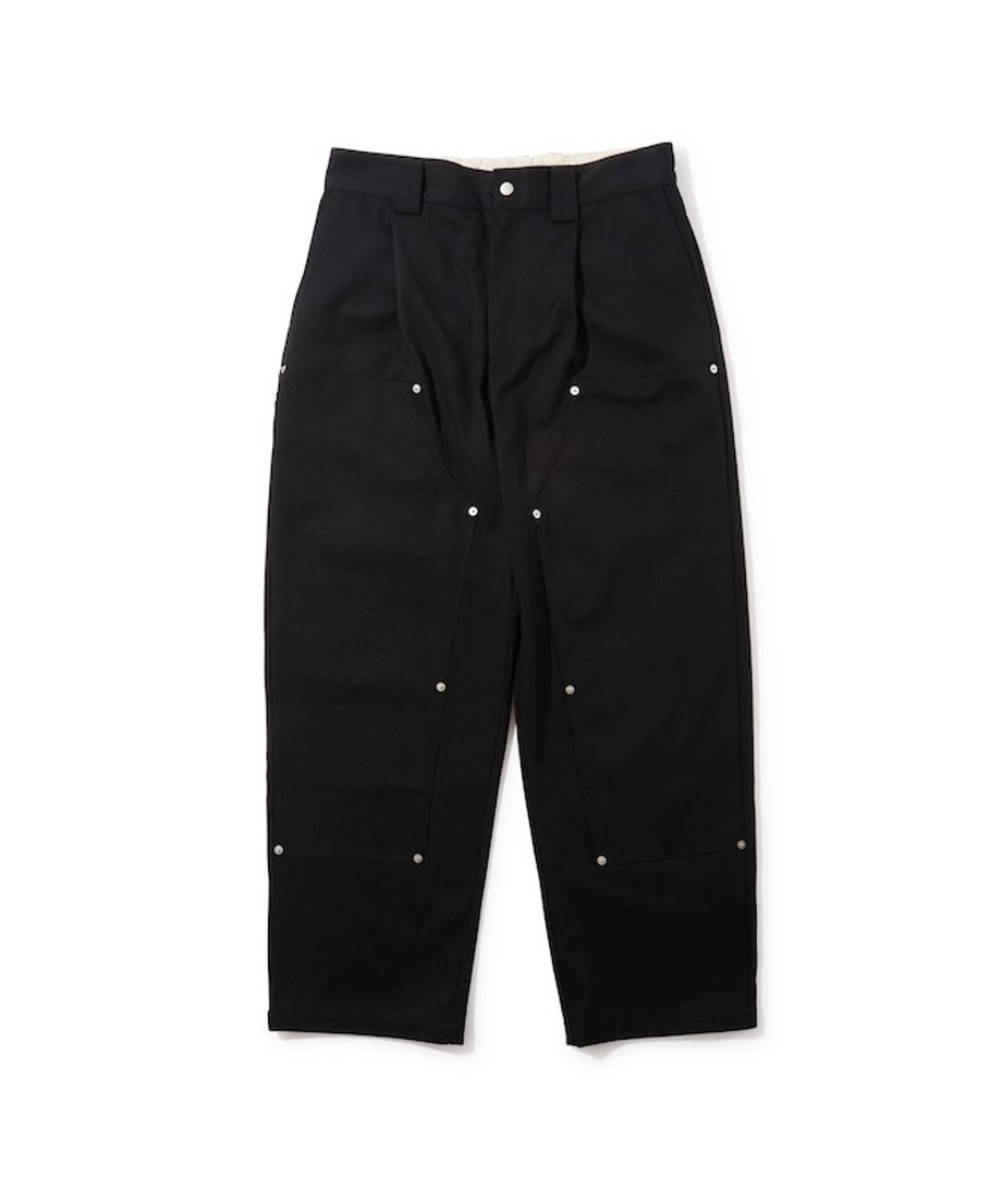 Diaspora skateboards Double Knee Comfortable Trousers Black