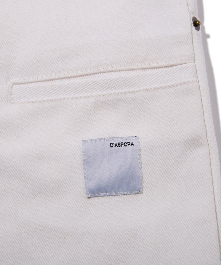 Diaspora skateboards Double Knee Comfortable Trousers White