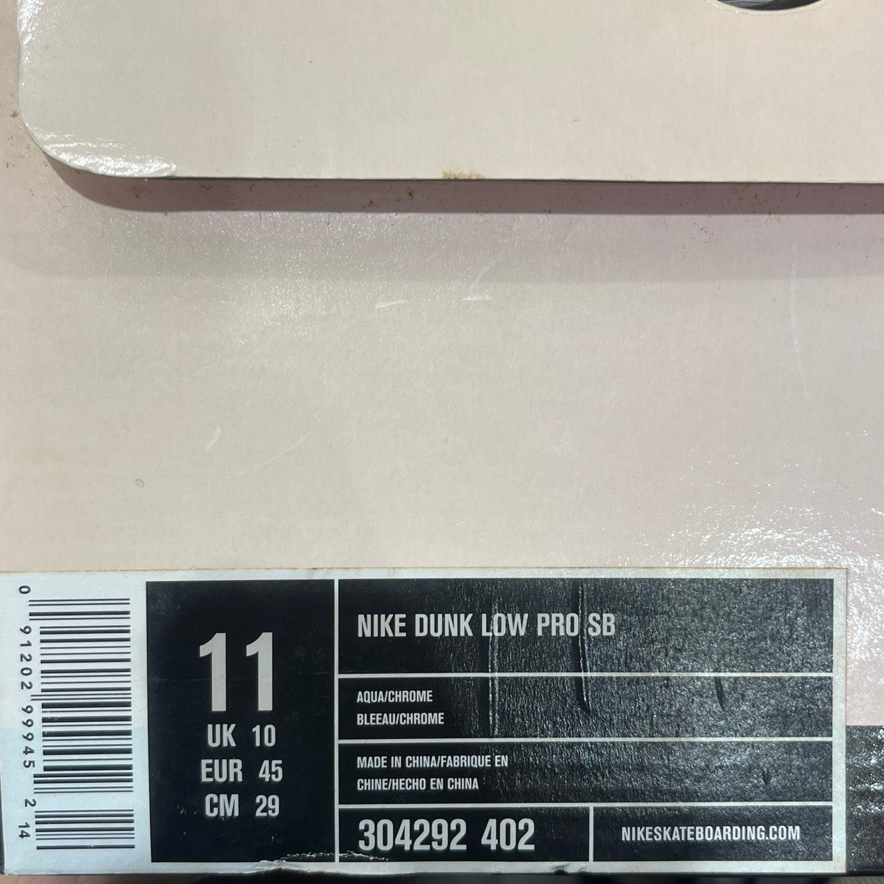 【US11】 NIKE SB DUNK LOW PRO SB Diamond Supply Co. 304292-402 【USED】