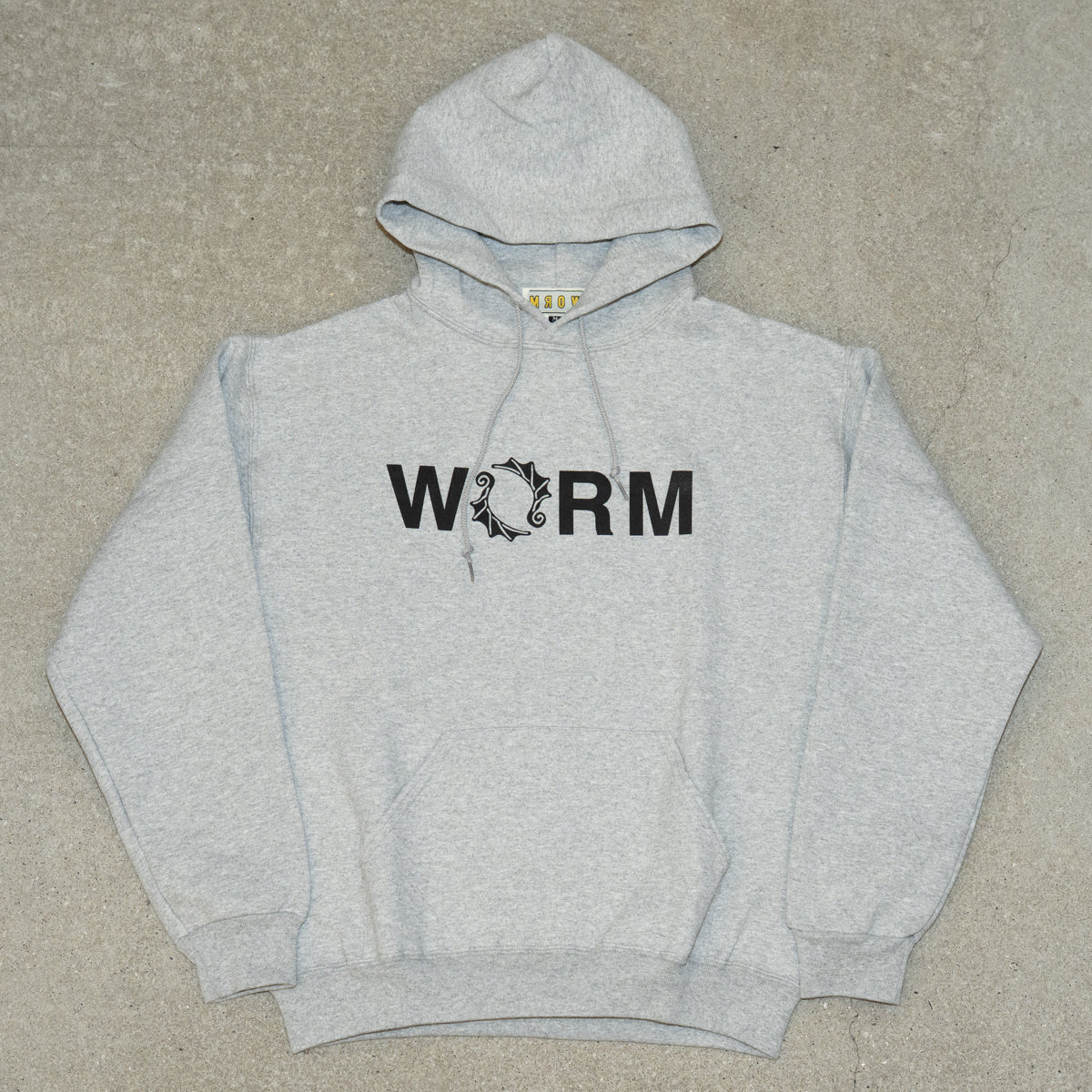 WORM LOGO HOODIE 2025 (GREY) L