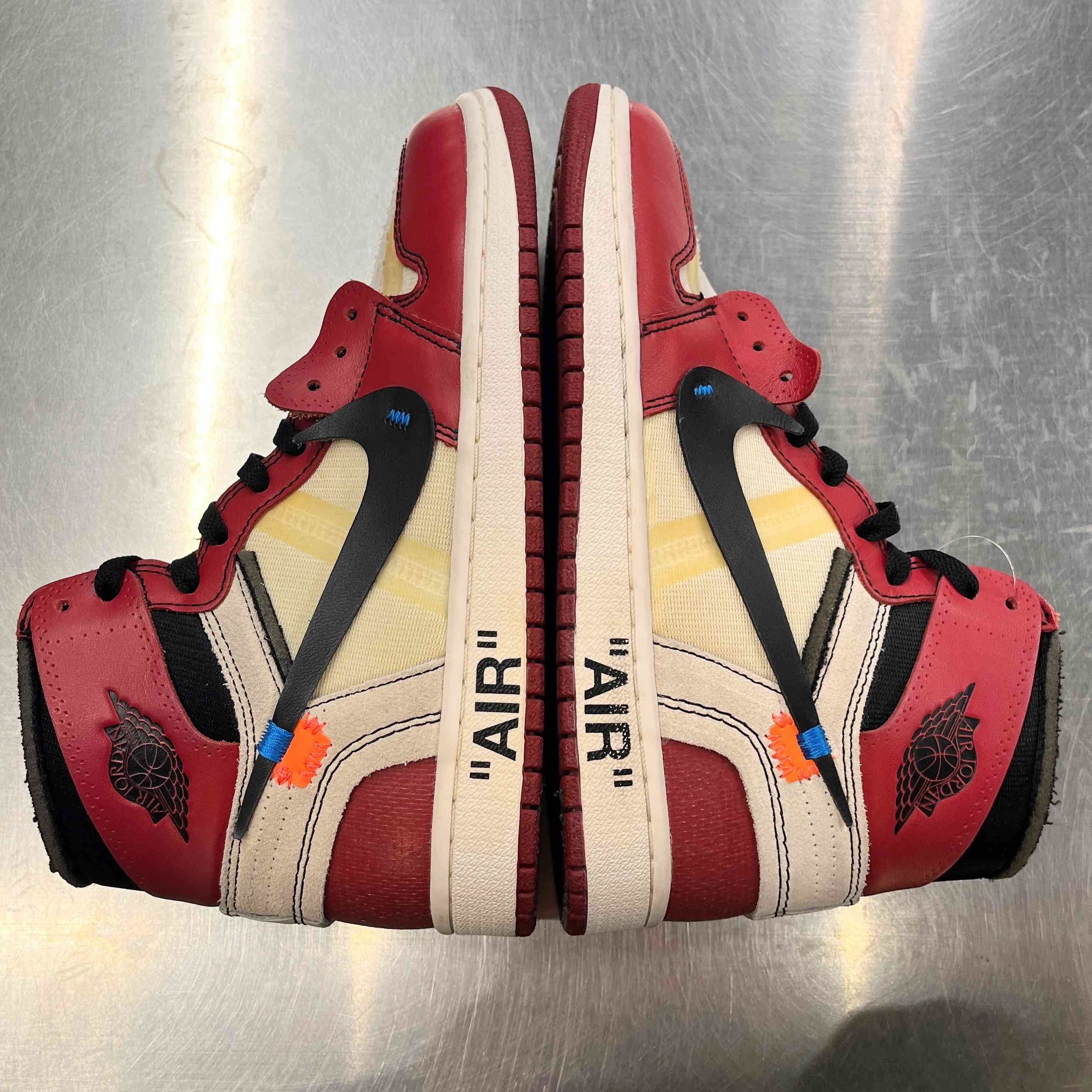 【US7】 THE:10 AIR JORDAN 1 OFF WHITE AA3834-101 【USED】