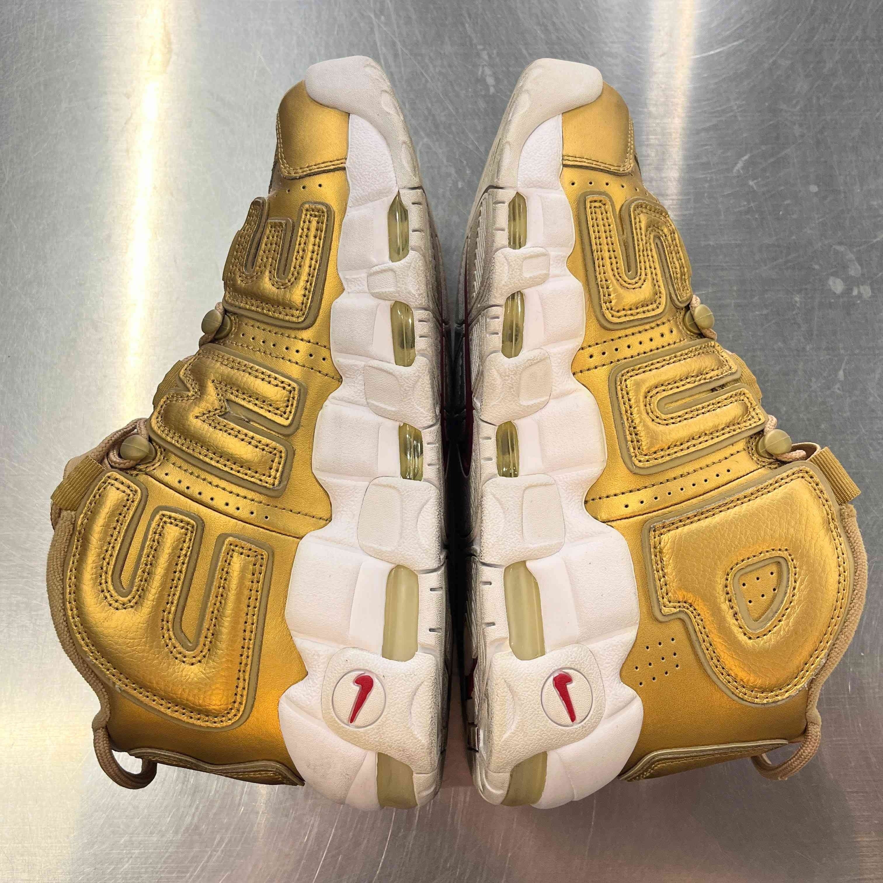【US8.5】 NIKE AIR MORE UPTEMPO SUPREME 902290-700 【USED】