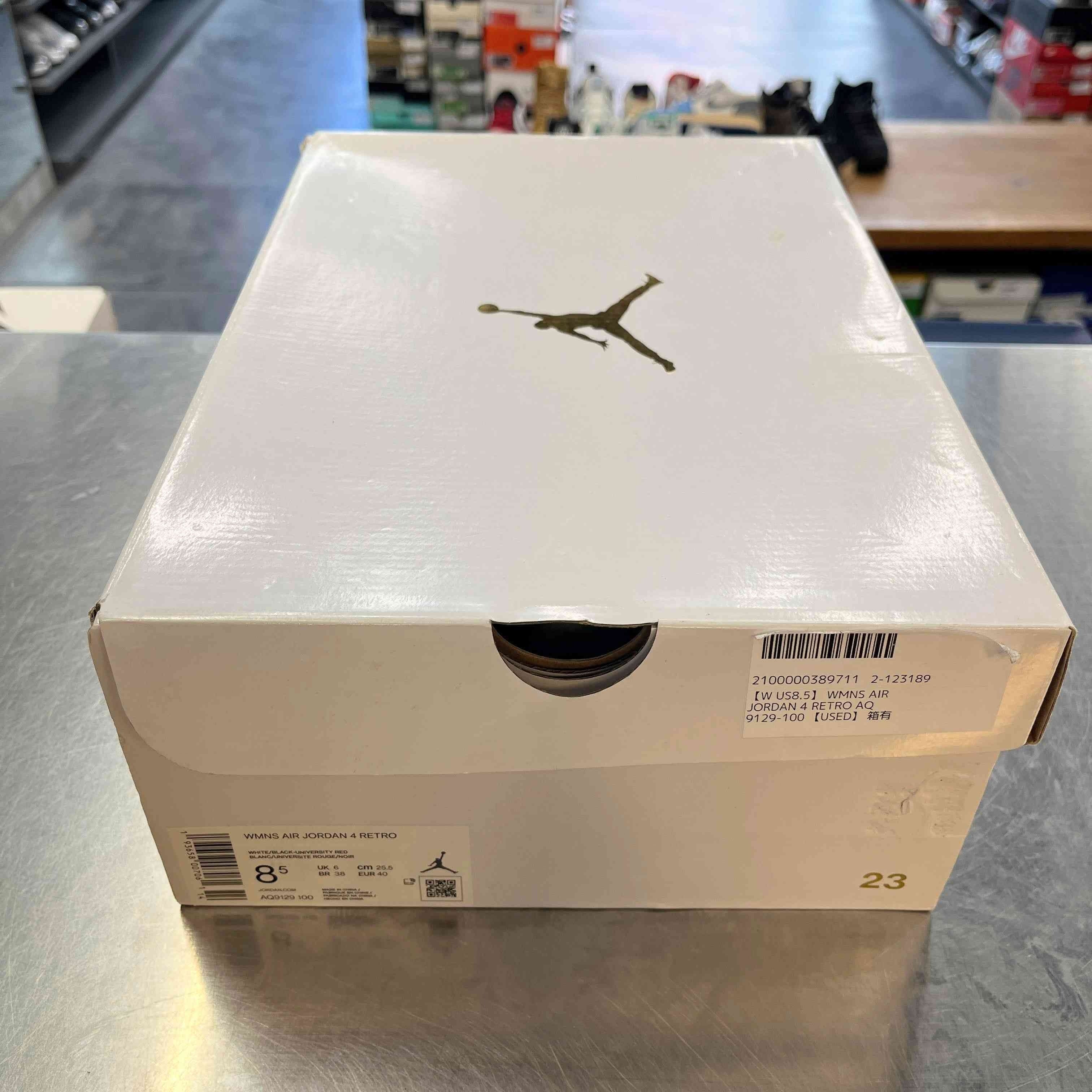 【W US8.5】 WMNS AIR JORDAN 4 RETRO AQ9129-100 【USED】