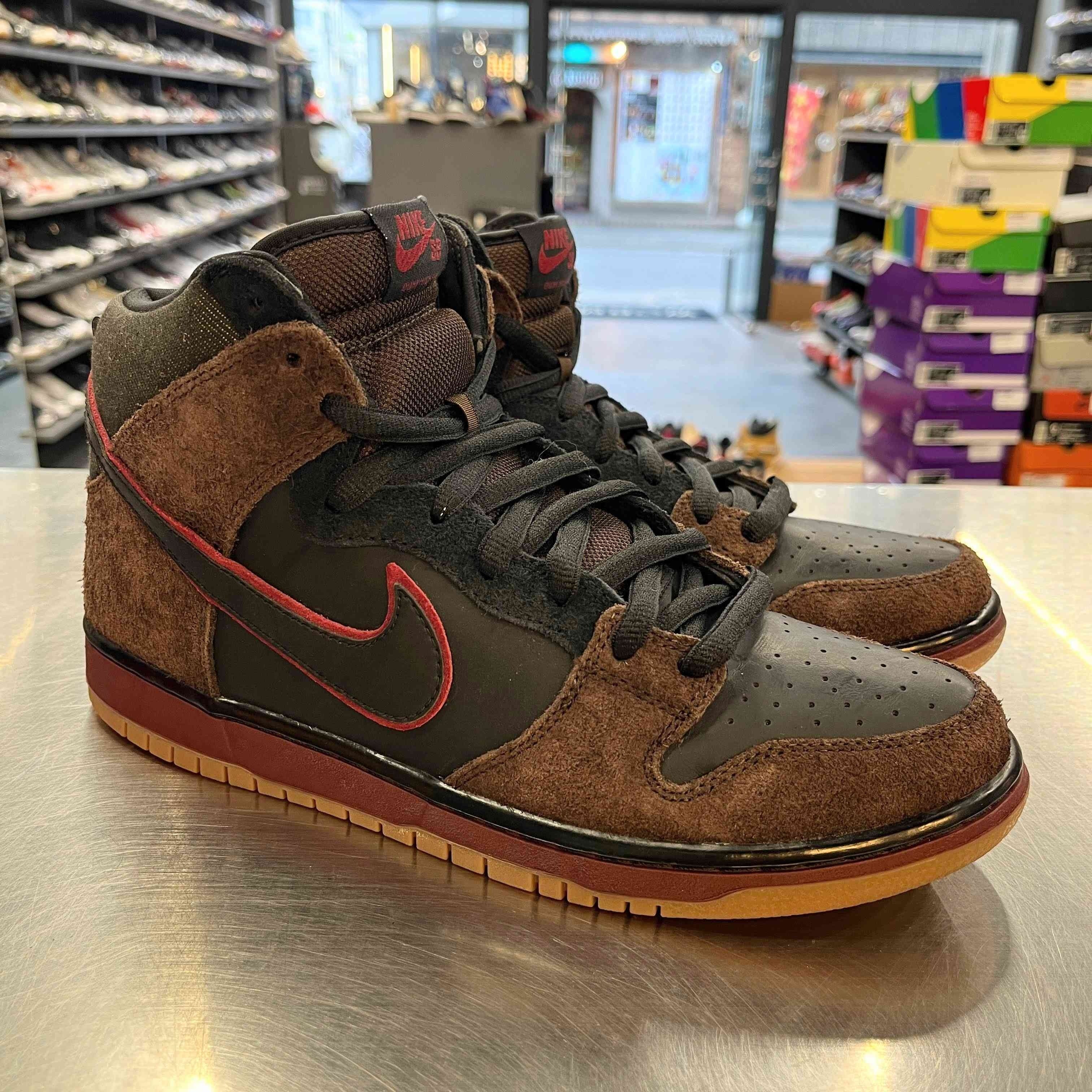 【US10】 NIKE SB DUNK HIGH PREMIUM SB BROOKLYN PROJECT 313171-013 【USED】