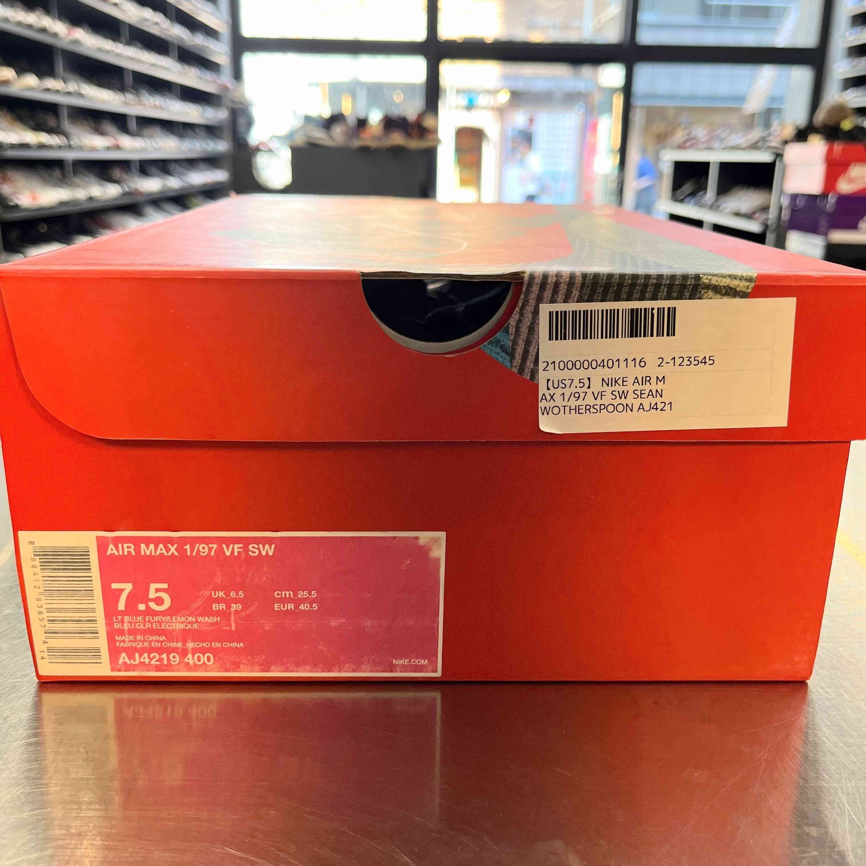 【US7.5】 NIKE AIR MAX 1/97 VF SW SEAN WOTHERSPOON AJ4219-400 【USED】