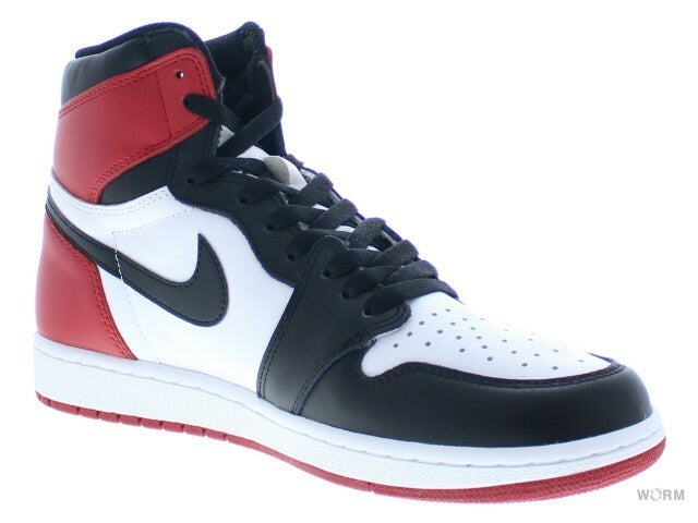【US8】 AIR JORDAN 1 RETRO HIGH OG Black Toe 555088-125 【DS】