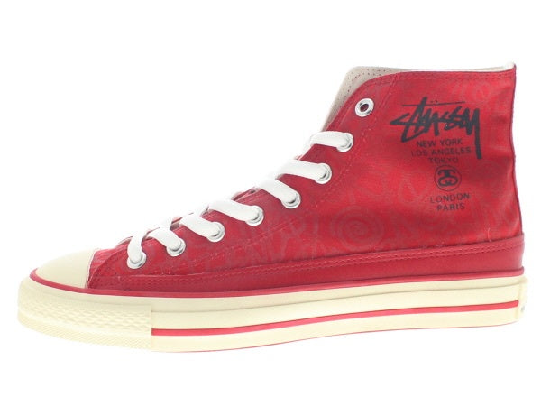 【US8】 STUSSY CAUSE WORLD TOUR HITOP / RED 06FSP00565 【DS】