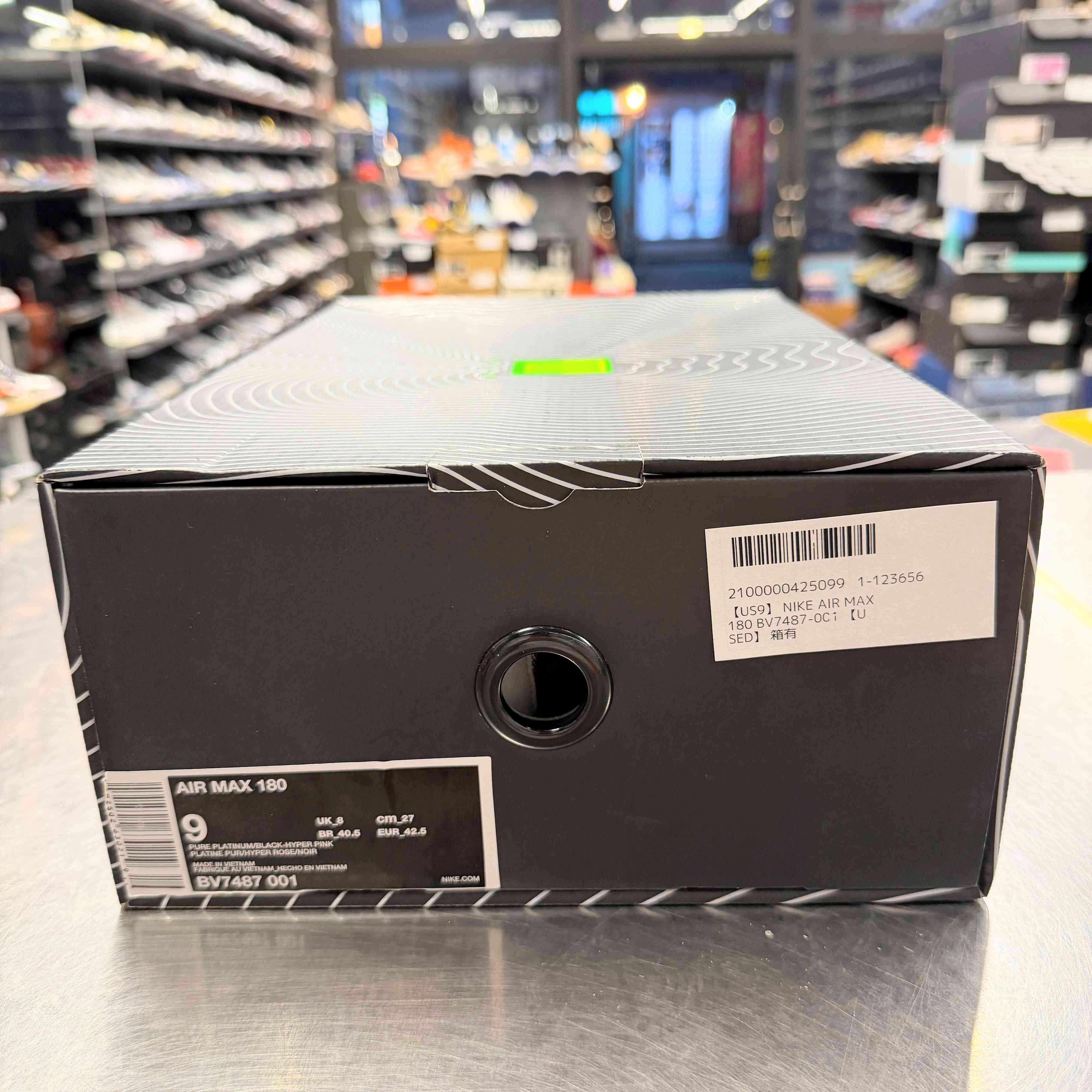 【US9】 NIKE AIR MAX 180 BV7487-001 【USED】