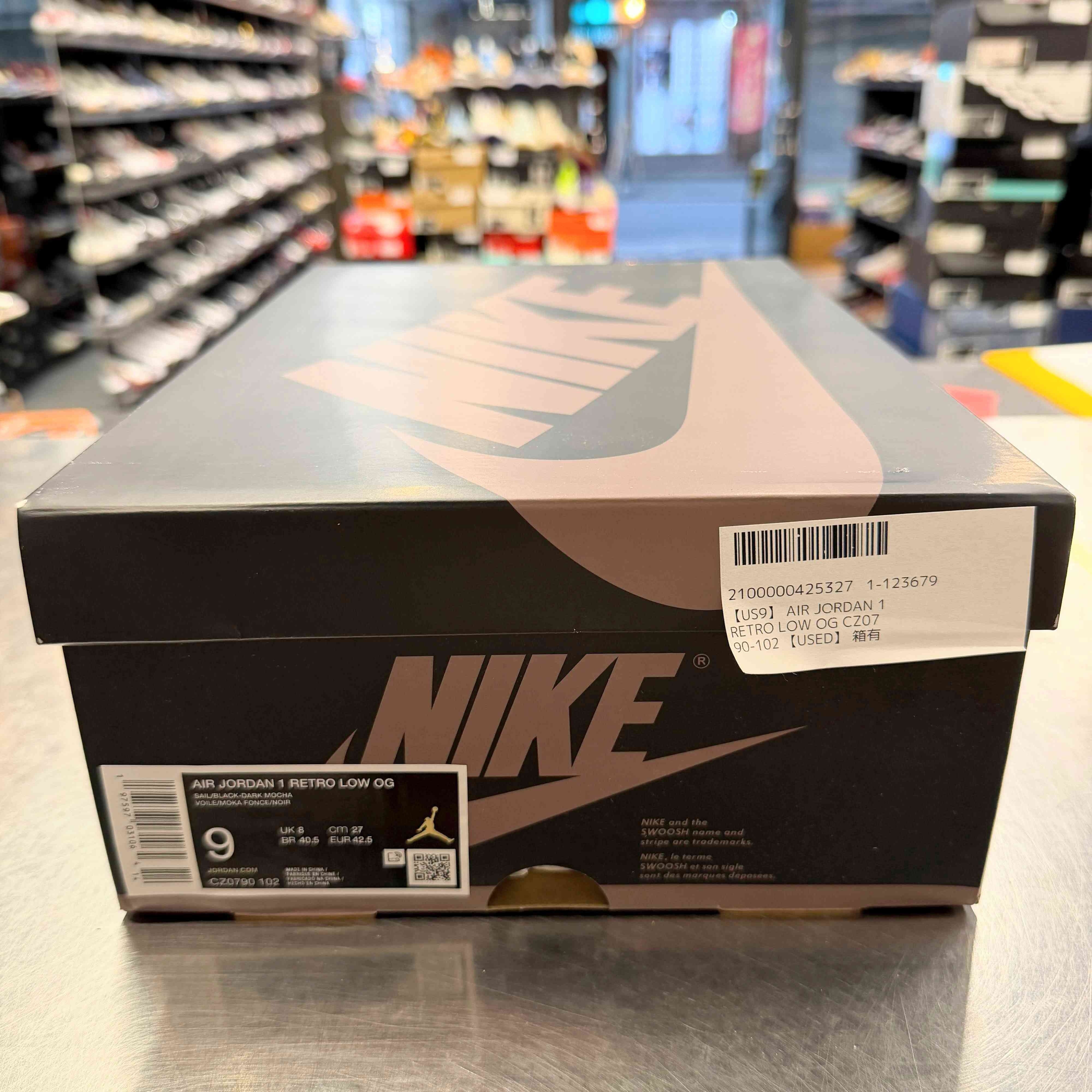 【US9】 AIR JORDAN 1 RETRO LOW OG CZ0790-102 【USED】