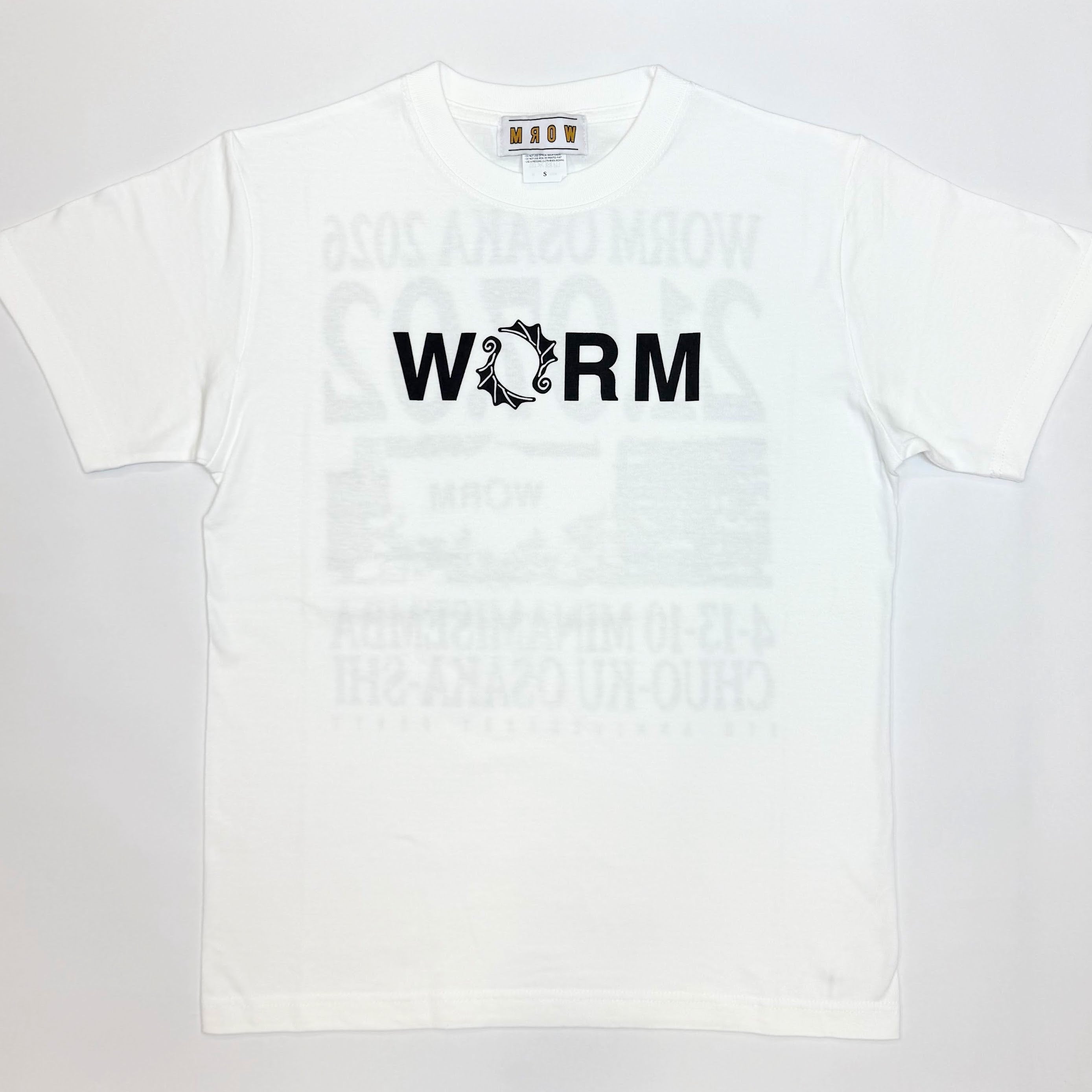 WORM OSAKA 5TH ANNIVERSARY T-SHIRT WHITE XXL