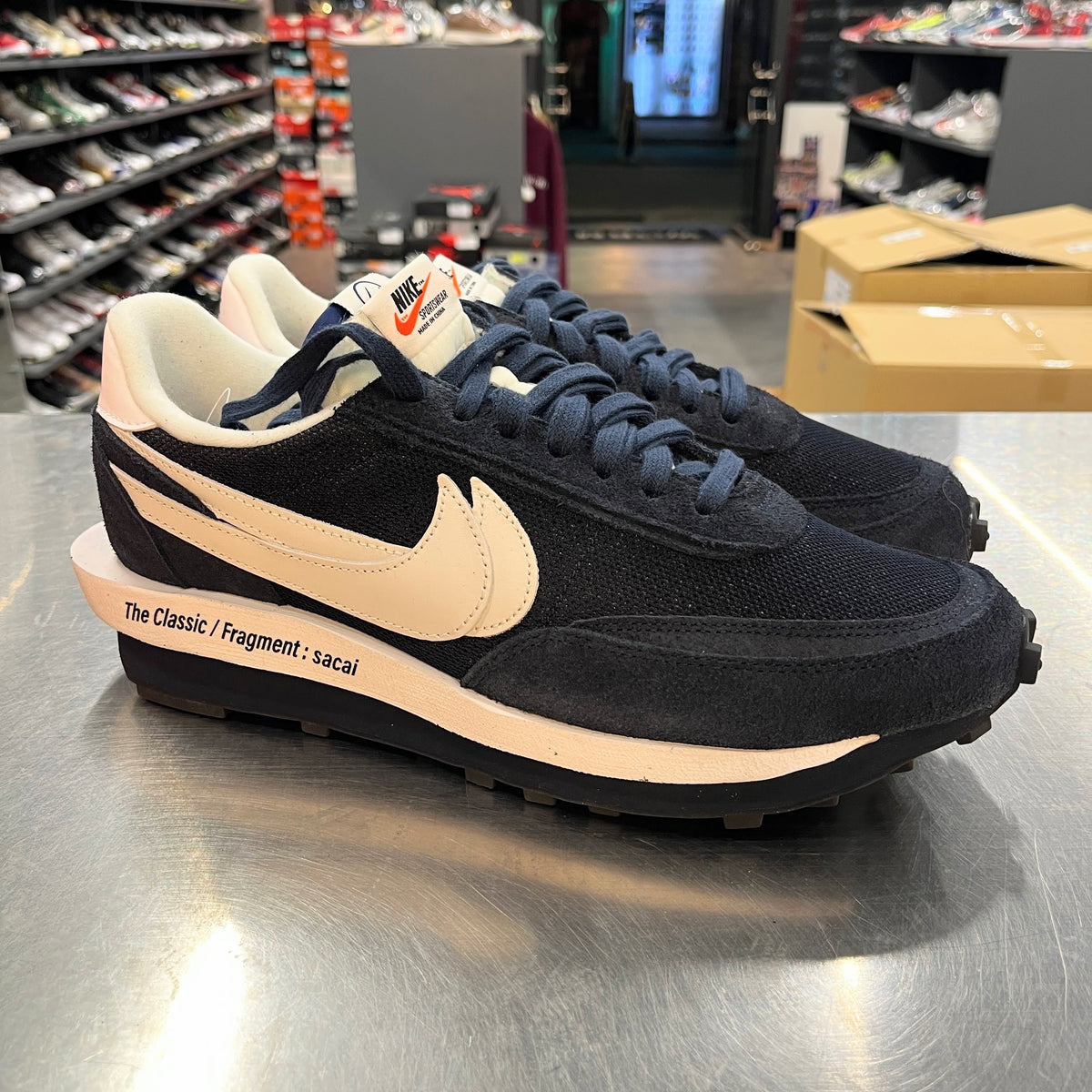 【US12】 NIKE LDWAFFLE / SF SACAI/FRAGMENT DH2684-400 【USED】