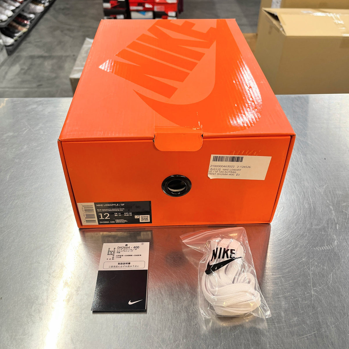 【US12】 NIKE LDWAFFLE / SF SACAI/FRAGMENT DH2684-400 【USED】