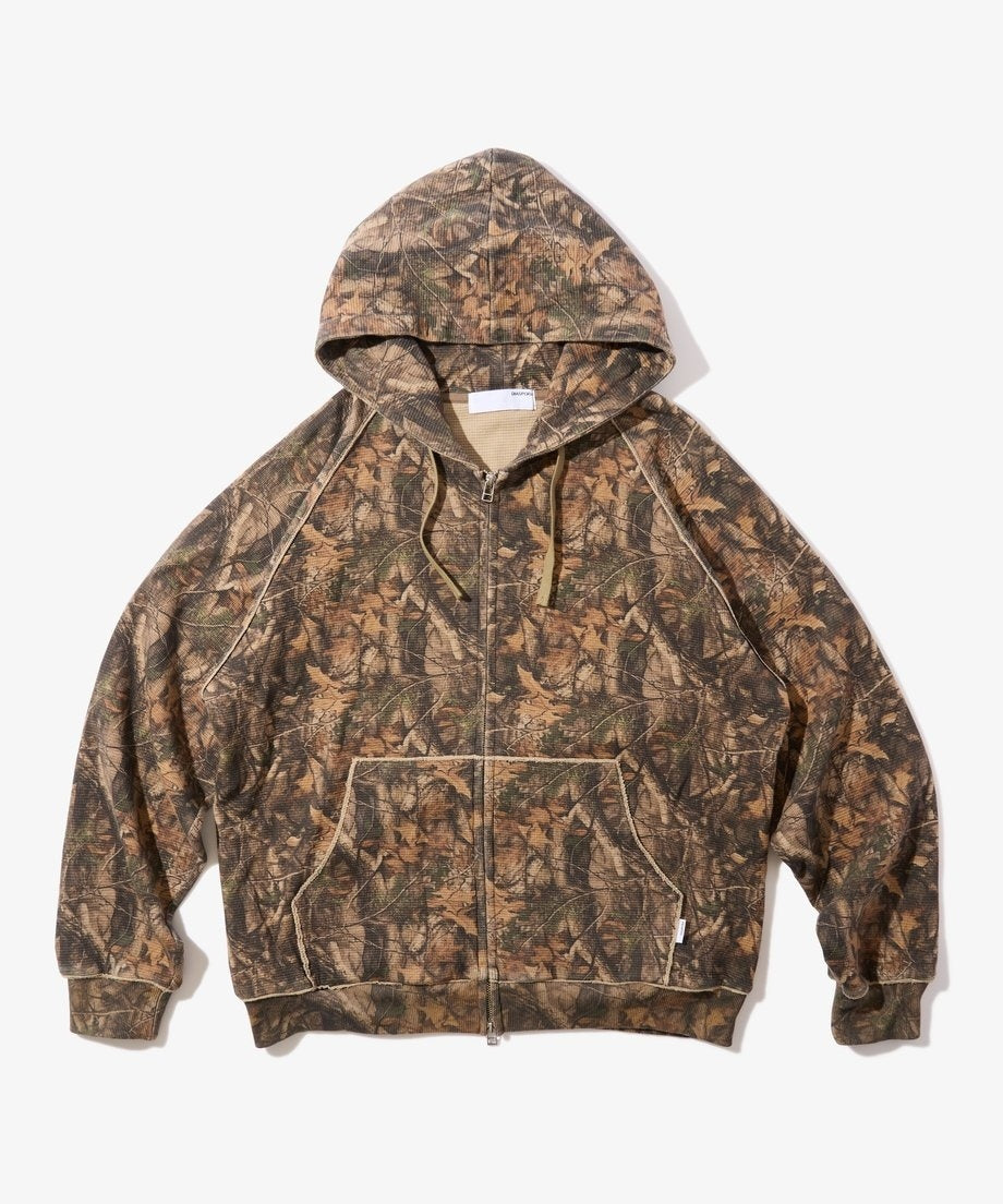 Diaspora skateboards Dry Waffle Full Zip Hoodie Realtree Camo L