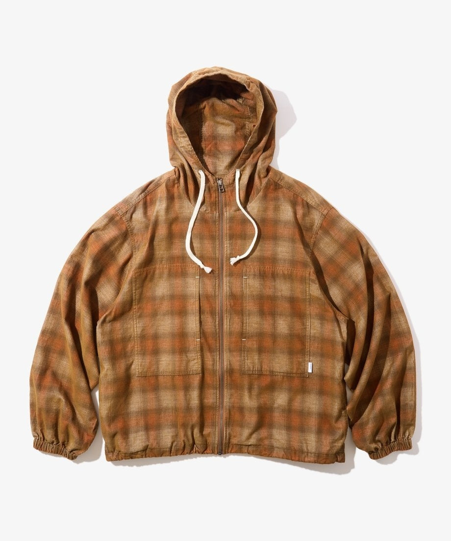 Diaspora skateboards Hooded Corduroy Shirt Brown L