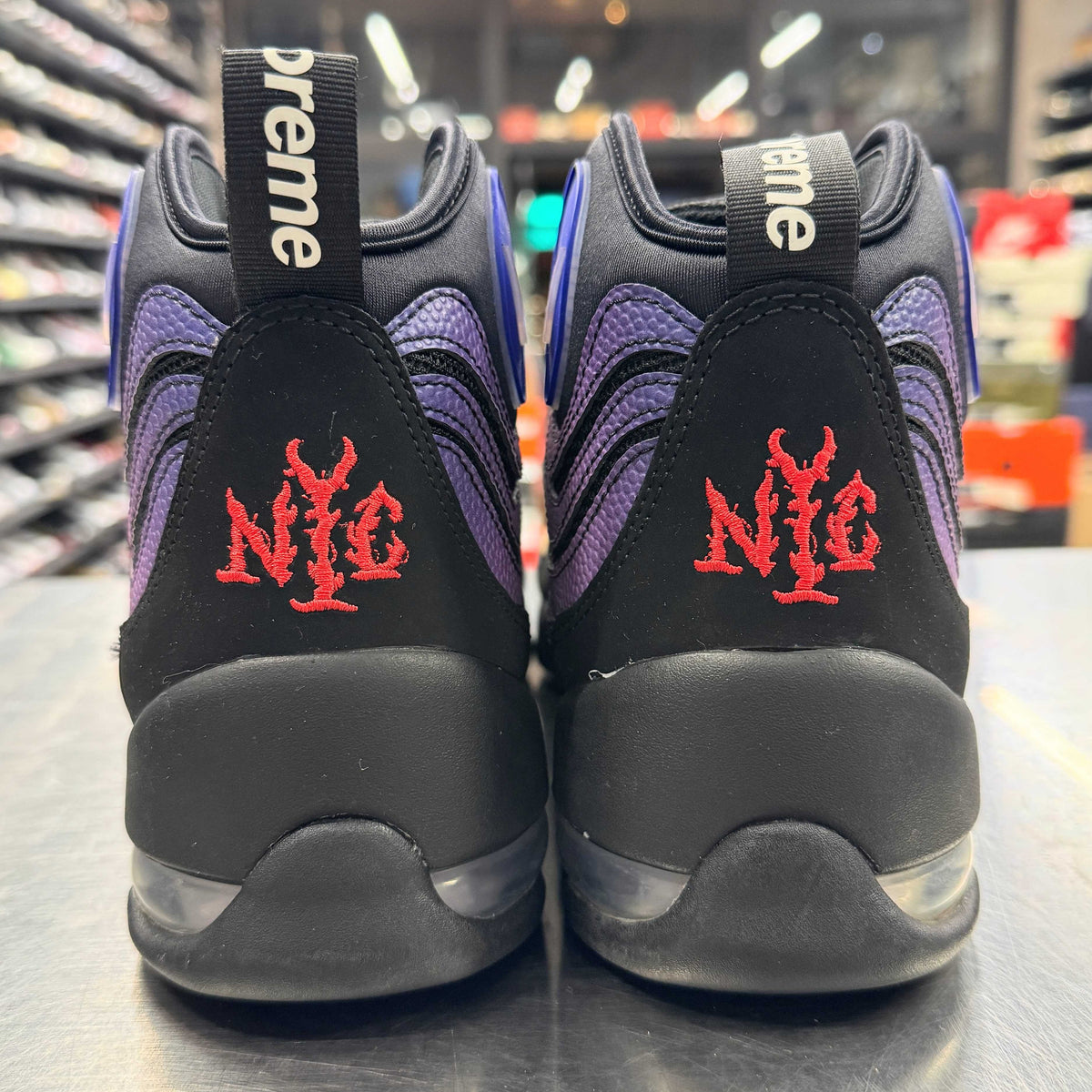 【US9】 NIKE AIR BAKIN SUPREME DX3292-001 【USED】
