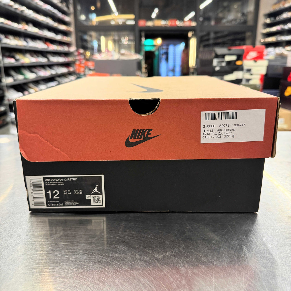 【US12】 AIR JORDAN 12 RETRO Cav Empt CT8013-002 【USED】