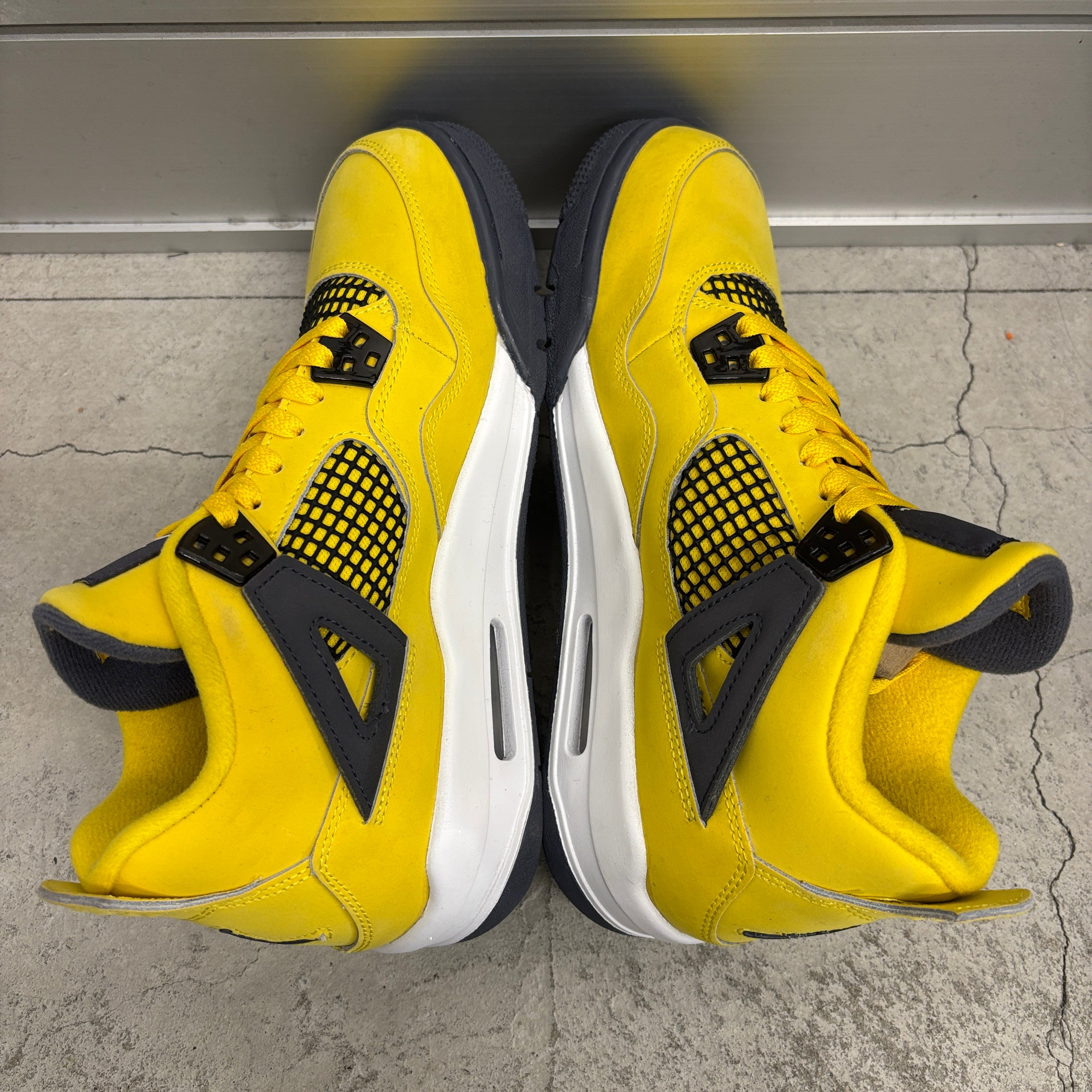 【US7Y】AIR JORDAN4 RETRO (GS) 408452-700【USED】