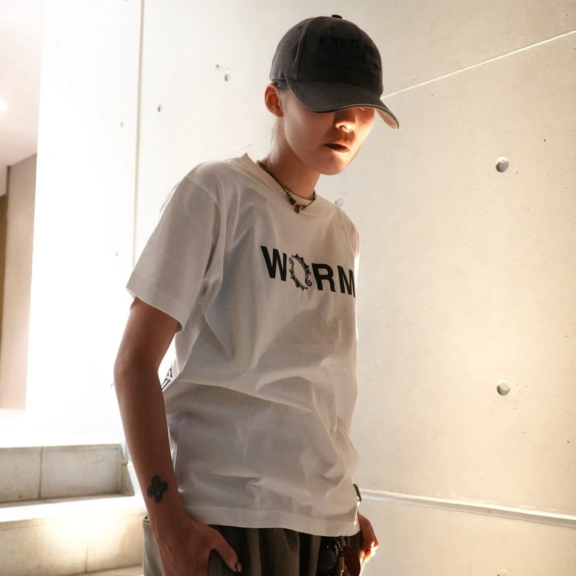 WORM OSAKA 5TH ANNIVERSARY T-SHIRT WHITE