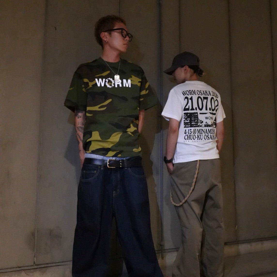 WORM OSAKA 5TH ANNIVERSARY T-SHIRT WHITE