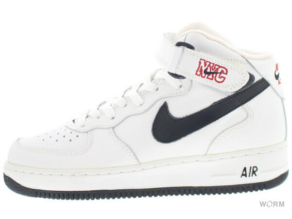 NIKE AIR FORCE 1 MID "2002" 304716-103 white/black-varsity red Air Force Mid [DS]