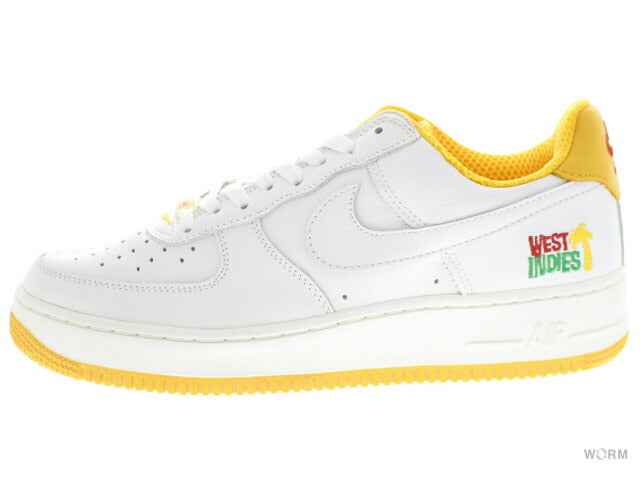 NIKE AIR FORCE 1 PLUS "WEST INDIES" 306350-111 white/white-univ gold (wi2) Nike Air Force [DS]