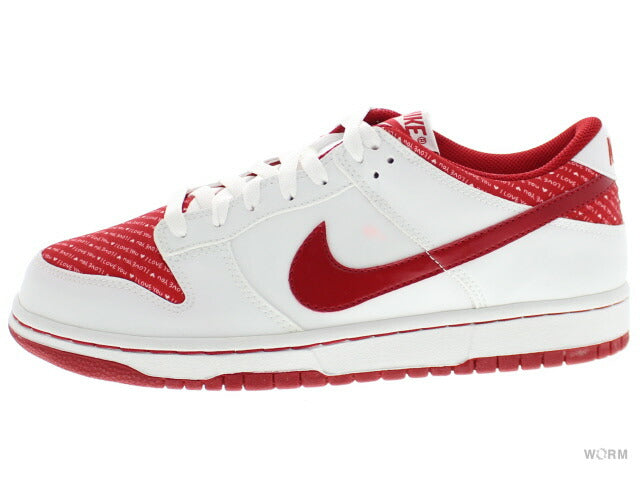 WMNS NIKE DUNK LOW 309324-166 white/varsity red Nike Women's Dunk [DS]