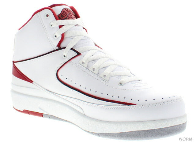 AIR JORDAN 2 RETRO 385475-102 white/black-vrsty red-cmnt gry Air Jordan 2 [DS]