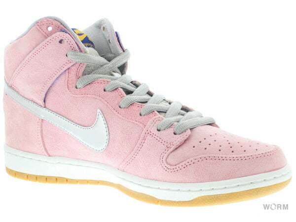 NIKE SB DUNK HIGH PRO PREMIUM SB "WHEN PIGS FLY" 554673-610 real pink/mtllc slvr-smmt wht Nike Dunk High [DS]