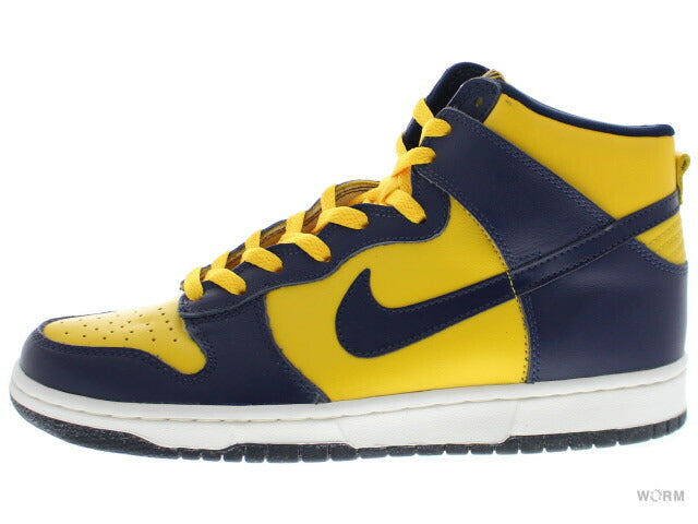 NIKE DUNK HIGH LE "1999" 630335-471 midnight navy/varsity maize dunk [DS]