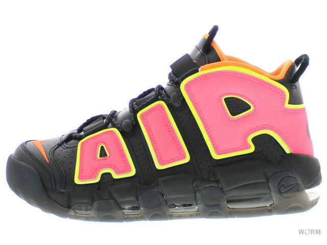 W NIKE AIR MORE UPTEMPO 917593-002 black/hot punch-volt women's Nike Air More Uptempo [DS]