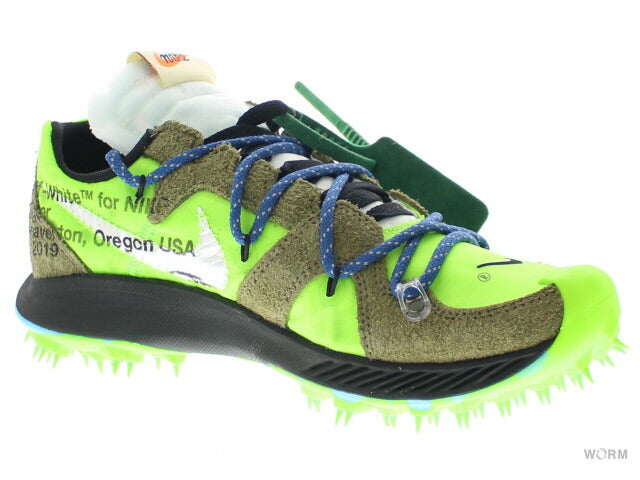 W NIKE ZOOM TERRA KIGER 5 / OW "OFF-WHITE" cd8179-300 electric green/metalllic silver Women's Nike Zoom Terra KIGER Off-White [DS]