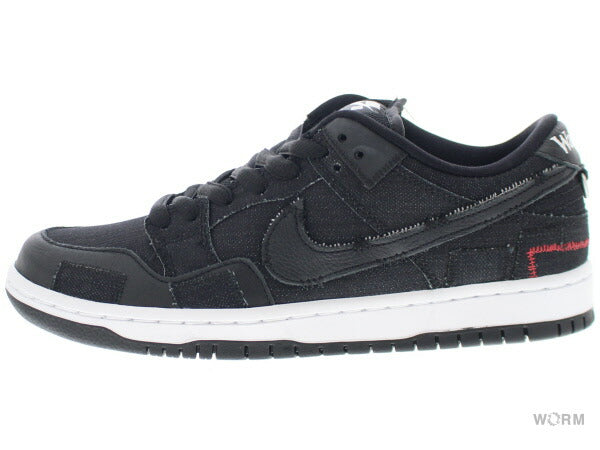 NIKE SB DUNK LOW PRO QS "WASTED YOUTH" dd8386-001 black/black-university red Nike Dunk Low [DS]