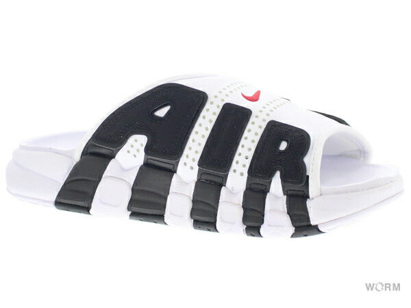 NIKE AIR MORE UPTEMPO SLIDE fb7818-100 white/varsity red-black Nike Air More Uptempo Slide [DS]
